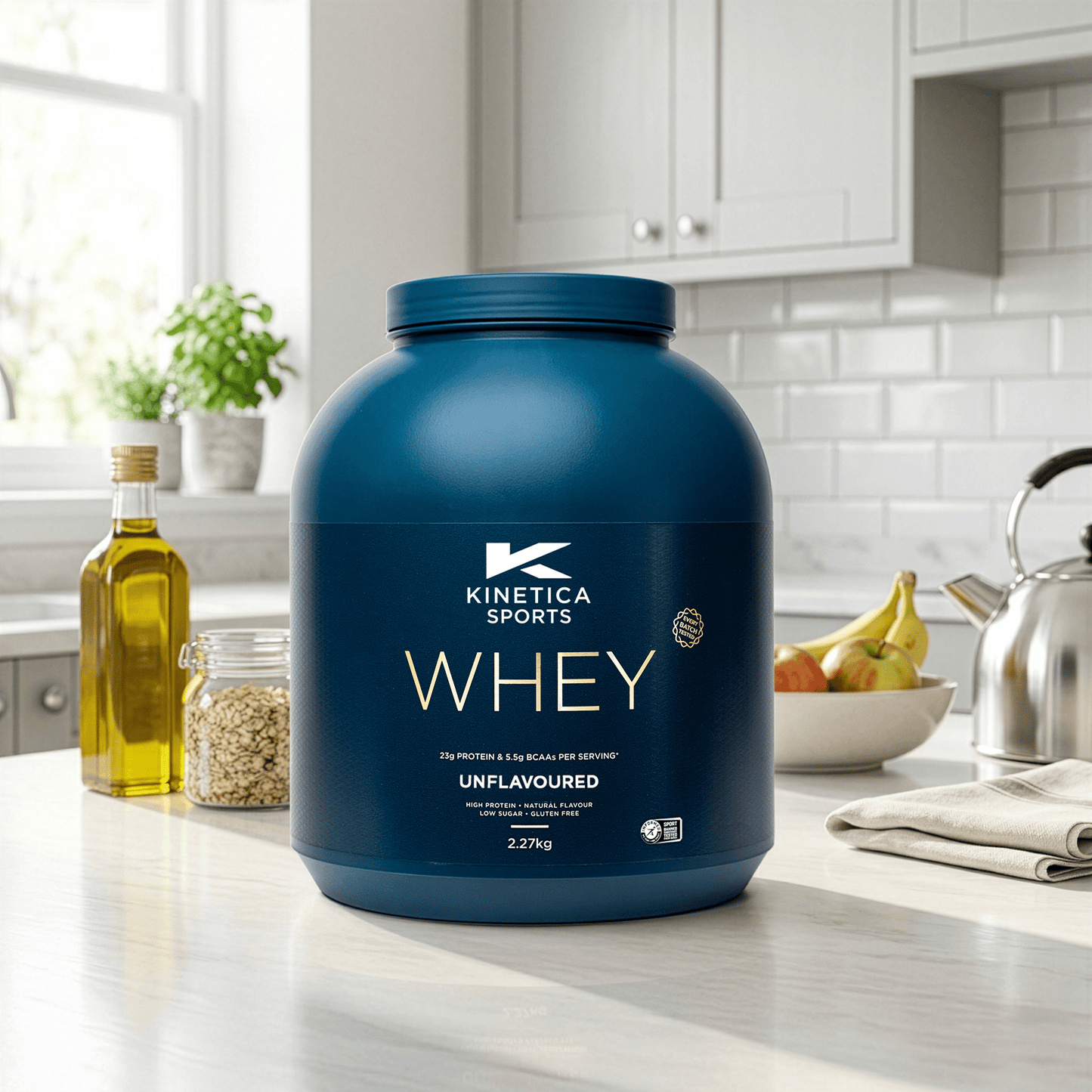 Whey Protein Unflavoured 2.27kg - Kinetica Sports UK