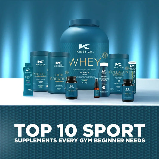 Top 10 Sport Supplements Every Gym Beginner Needs - Kinetica Sports UK