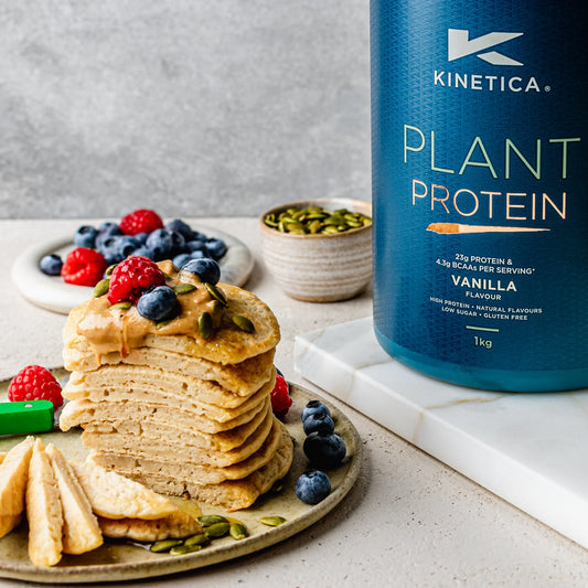 Easy Vegan Vanilla Plant Protein Pancakes - Kinetica Sports