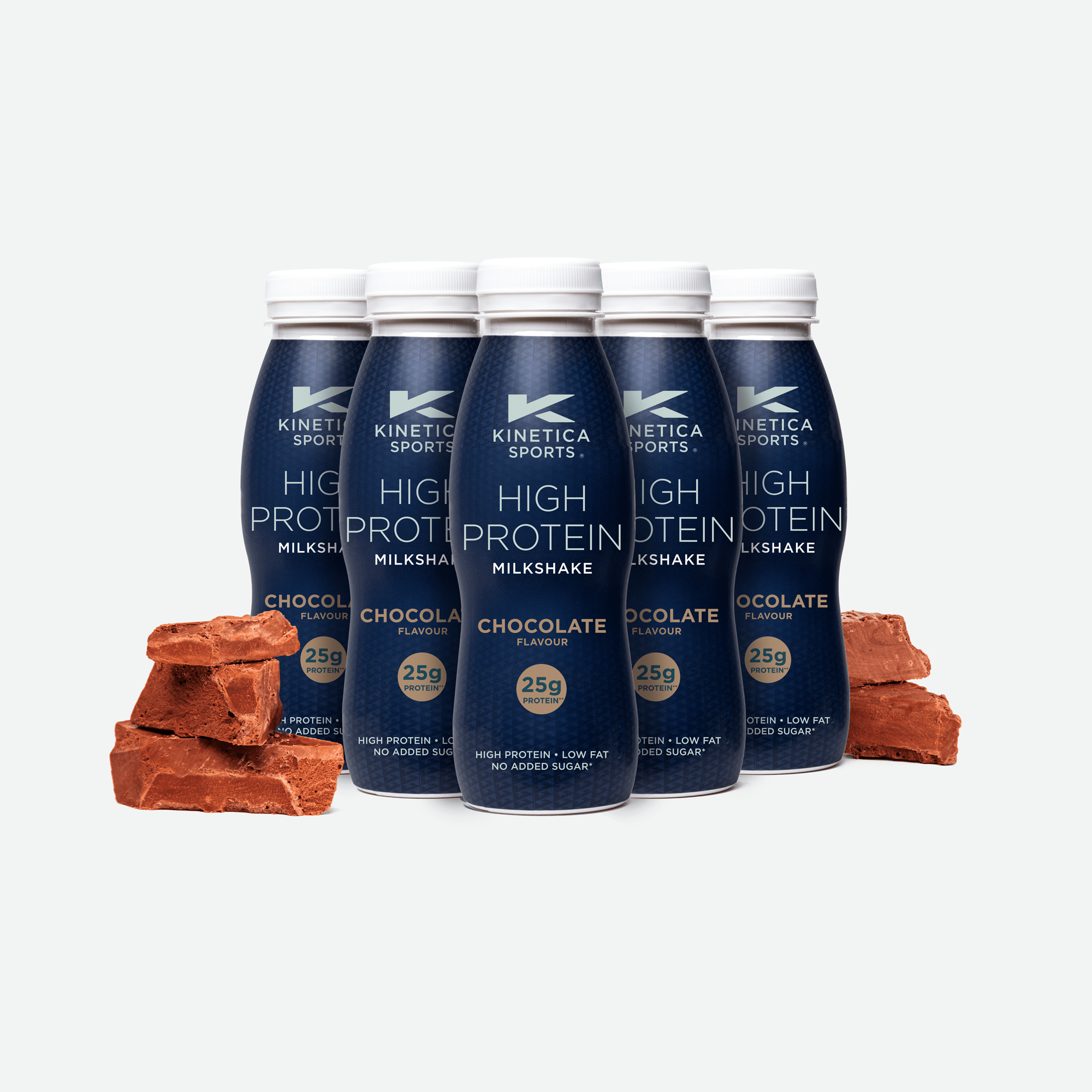 High Protein Milkshake Chocolate - 12 x 330ml - Kinetica Sports UK