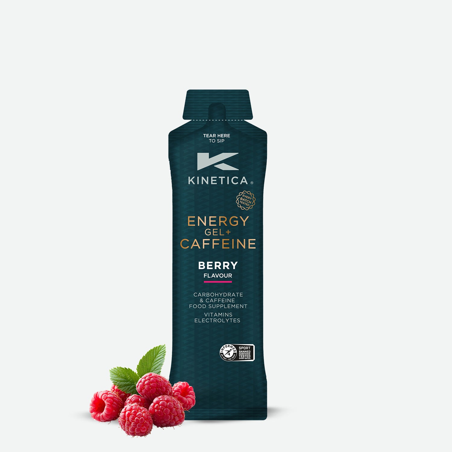Caffeine Gel Berry Burst - 24 x 70g - Kinetica Sports UK