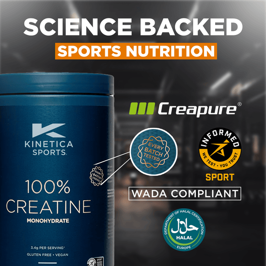 100% Creatine Monohydrate Powder - Unflavoured 500g - Kinetica Sports UK