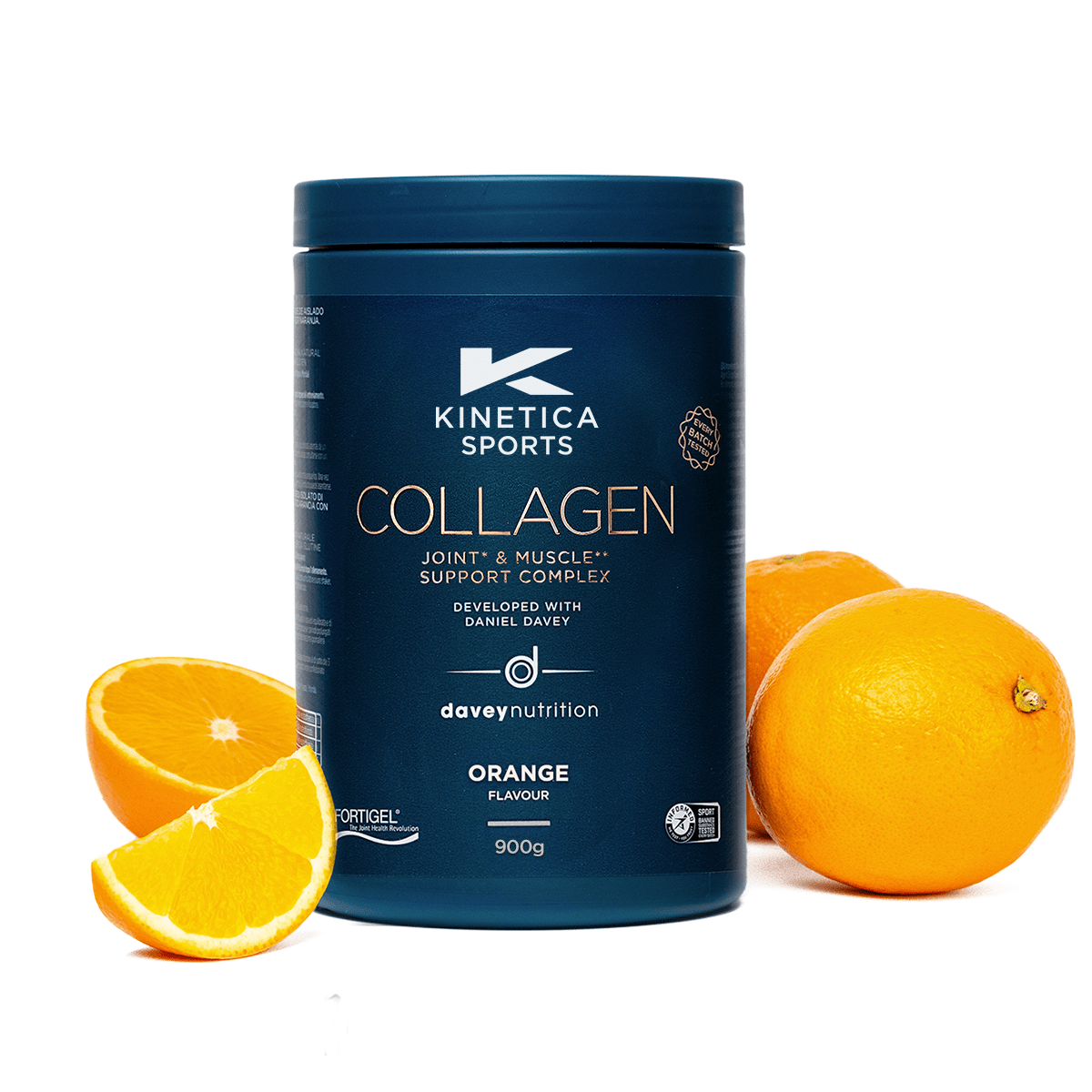 Collagen Powder Joint* & Muscle** Support Complex - 900g - Orange - Kinetica Sports UK