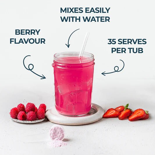 Collagen Powder Joint* & Muscle** Support Complex - 900g - Berry - Kinetica Sports UK