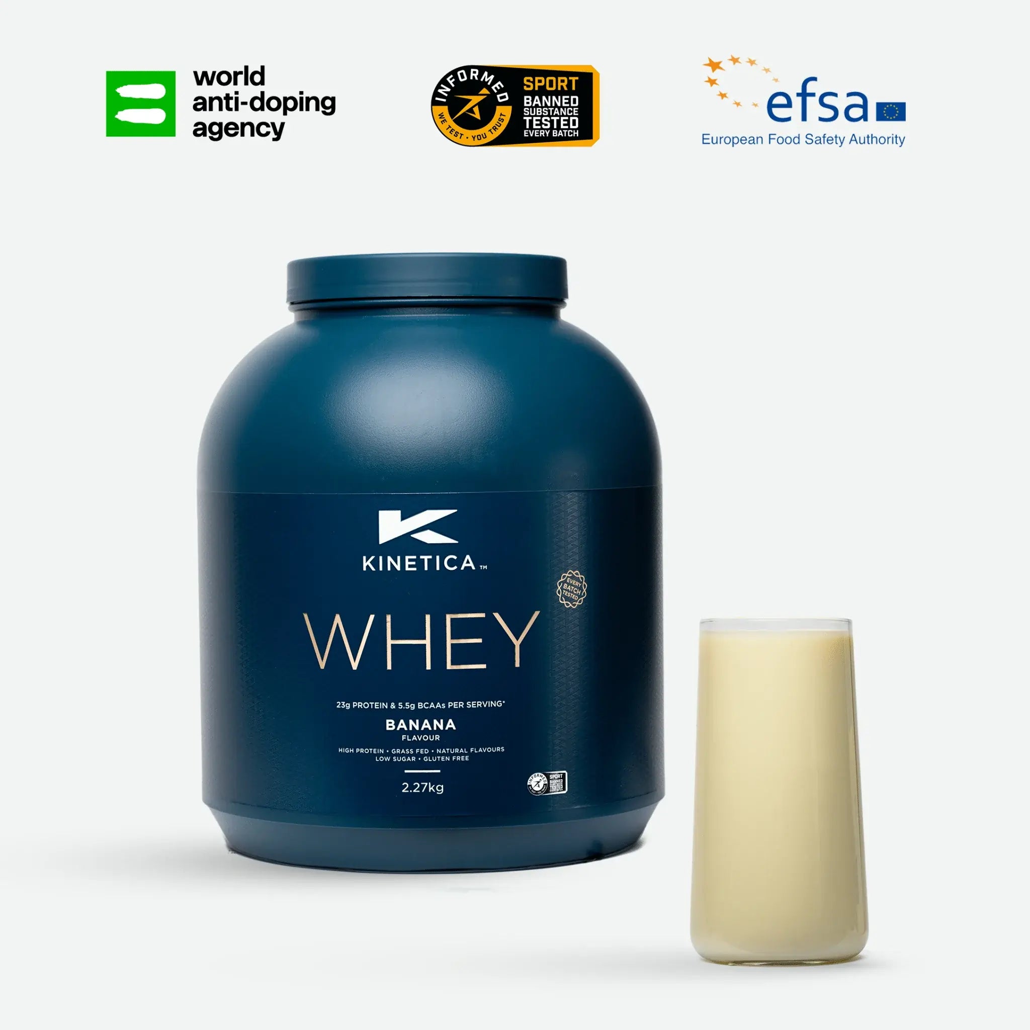 Whey Protein Banana 2.27kg - Kinetica Sports UK