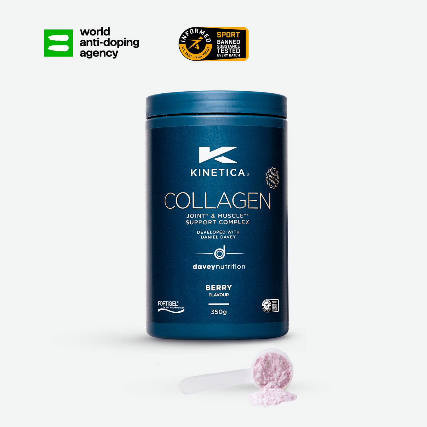 Collagen Powder Joint* & Muscle** Support Complex - 900g - Berry