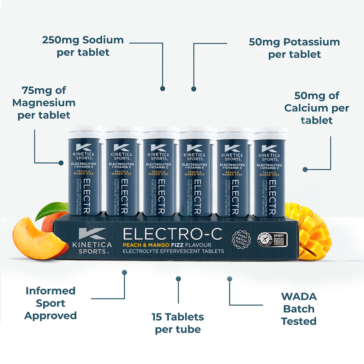 Electro-C 12 Pack Peach & Mango