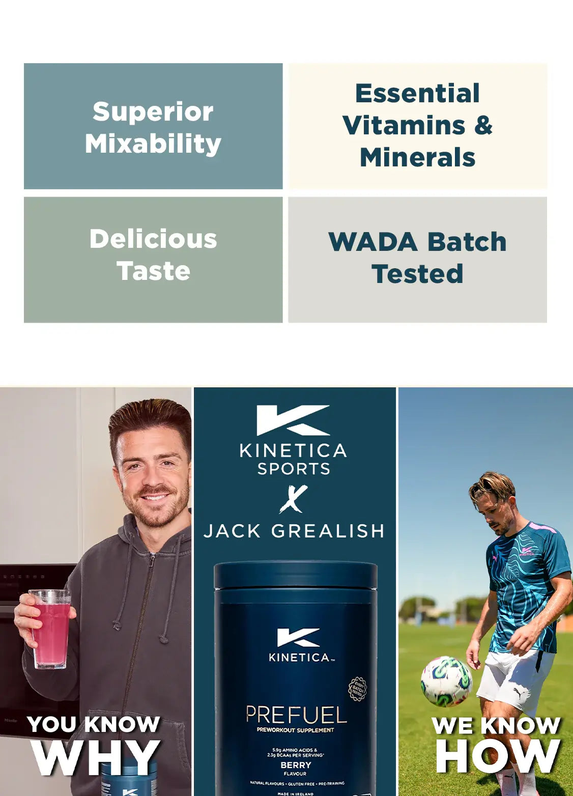 Kinetica Sports PreFuel - Pre Workout Supplements - Berry Flavour