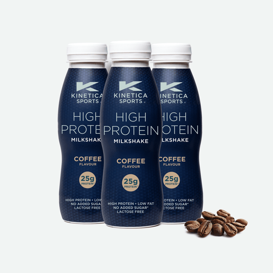 High Protein Milkshake Coffee - 3 x 330ml - Kinetica Sports UK