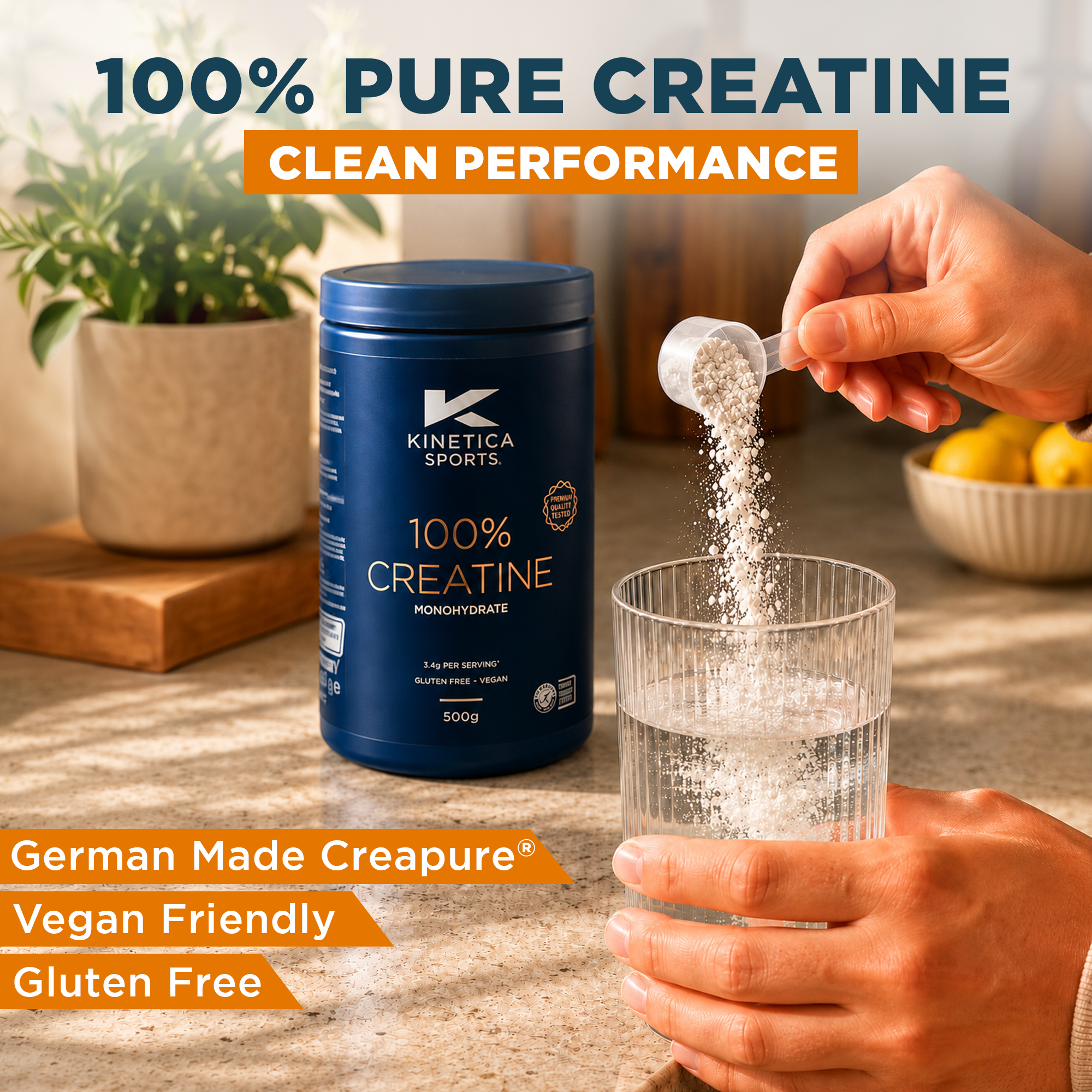 100% Creatine Monohydrate Powder - Unflavoured 500g