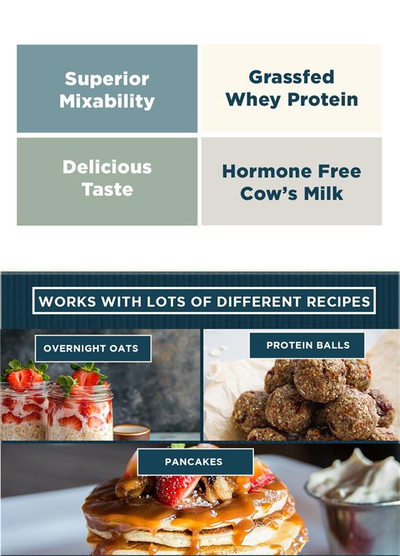 Kinetica Sports Whey Protein - Vanilla Flavour Features