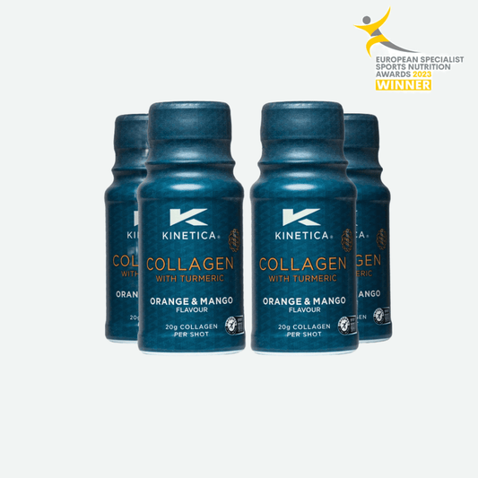 Collagen Shots with Turmeric - Orange & Mango 4-pack - Kinetica Sports UK