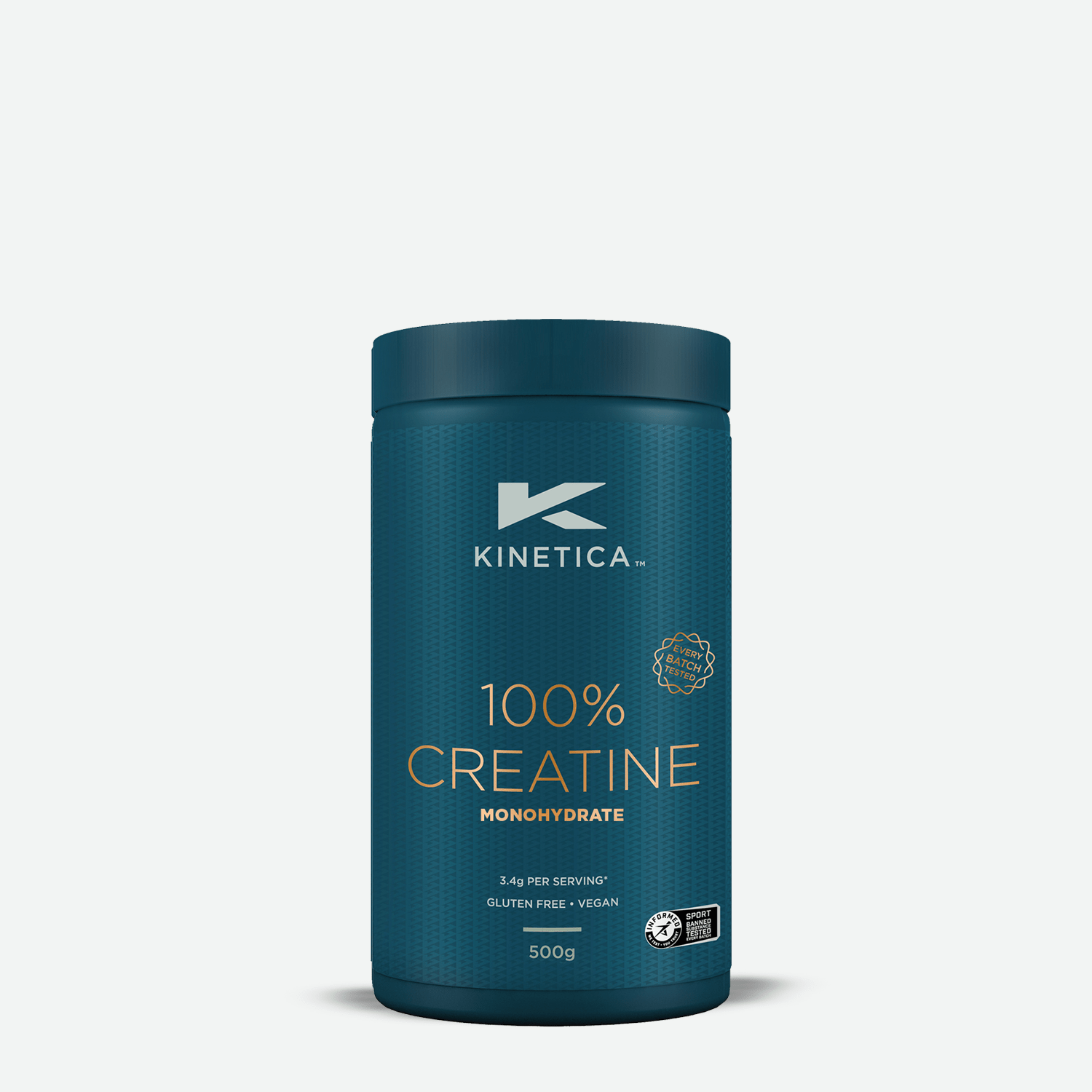 100% Creatine Monohydrate Powder - Unflavoured 500g - Kinetica Sports UK