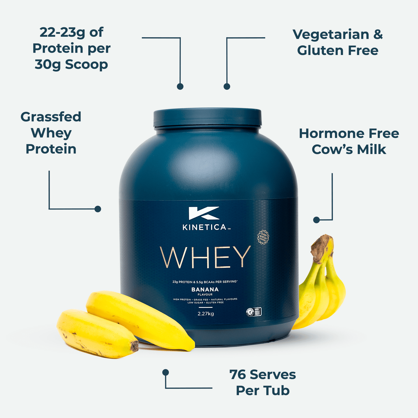 Whey Protein Banana 2.27kg
