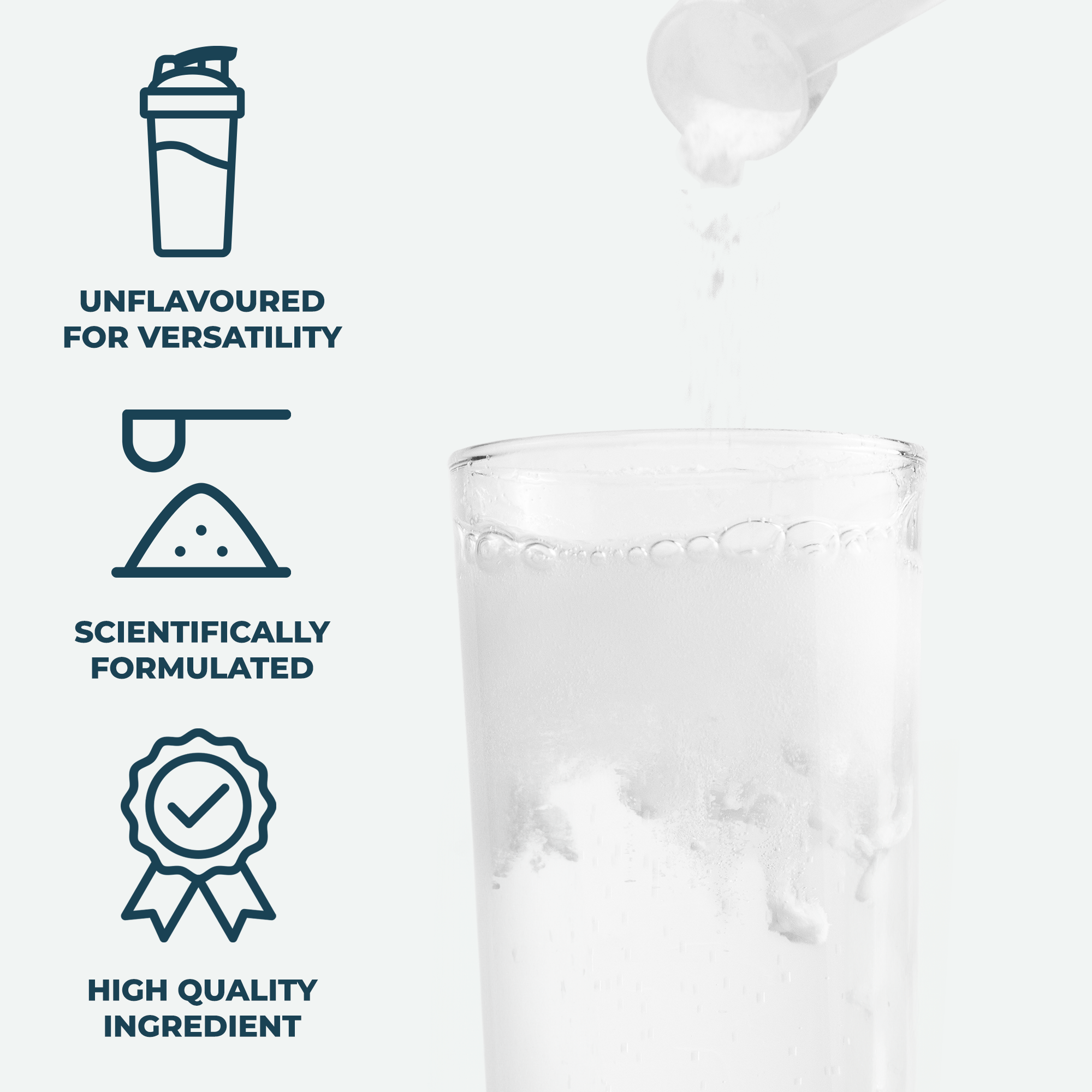 100% Creatine Monohydrate Powder - Unflavoured 500g - Kinetica Sports