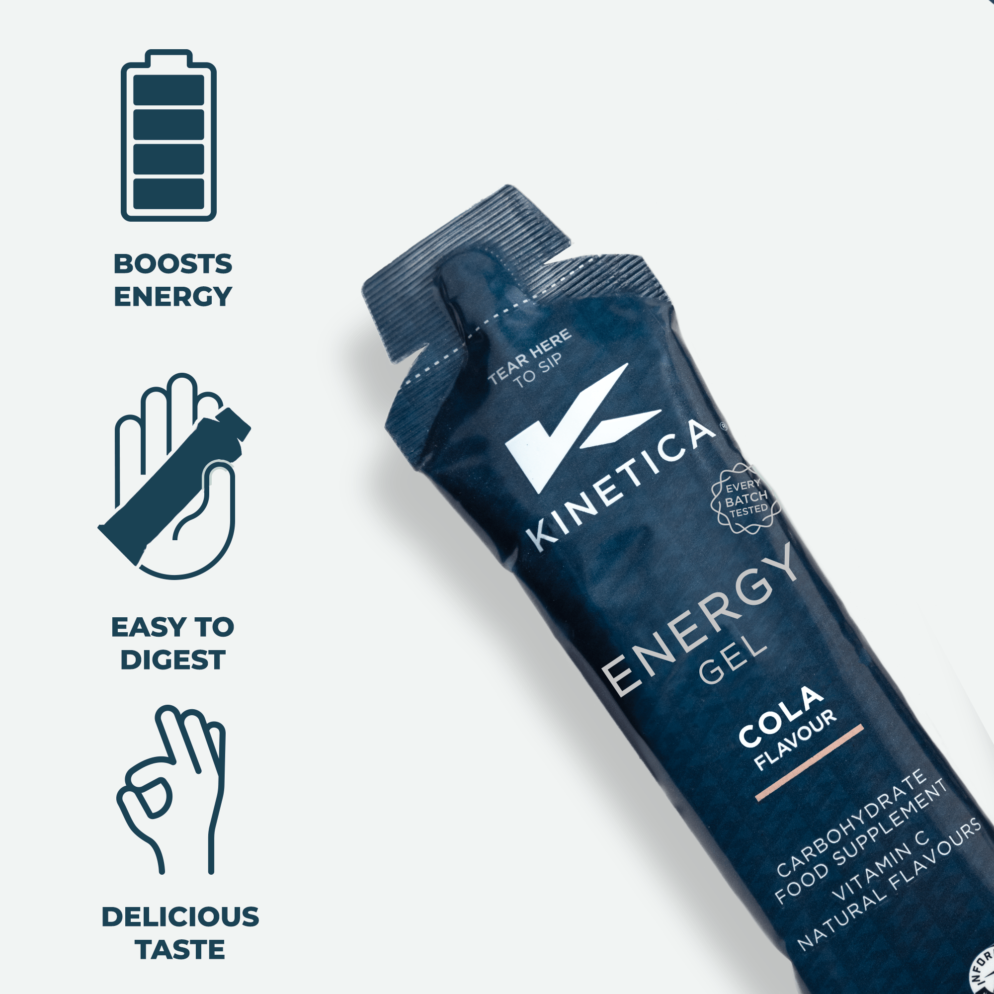 Energy Gel Cola - 24 x 70g - Kinetica Sports