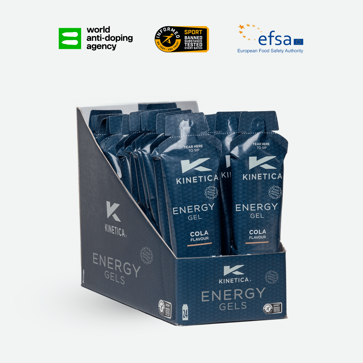 Energy Gel Cola - 24 x 70g - Kinetica Sports