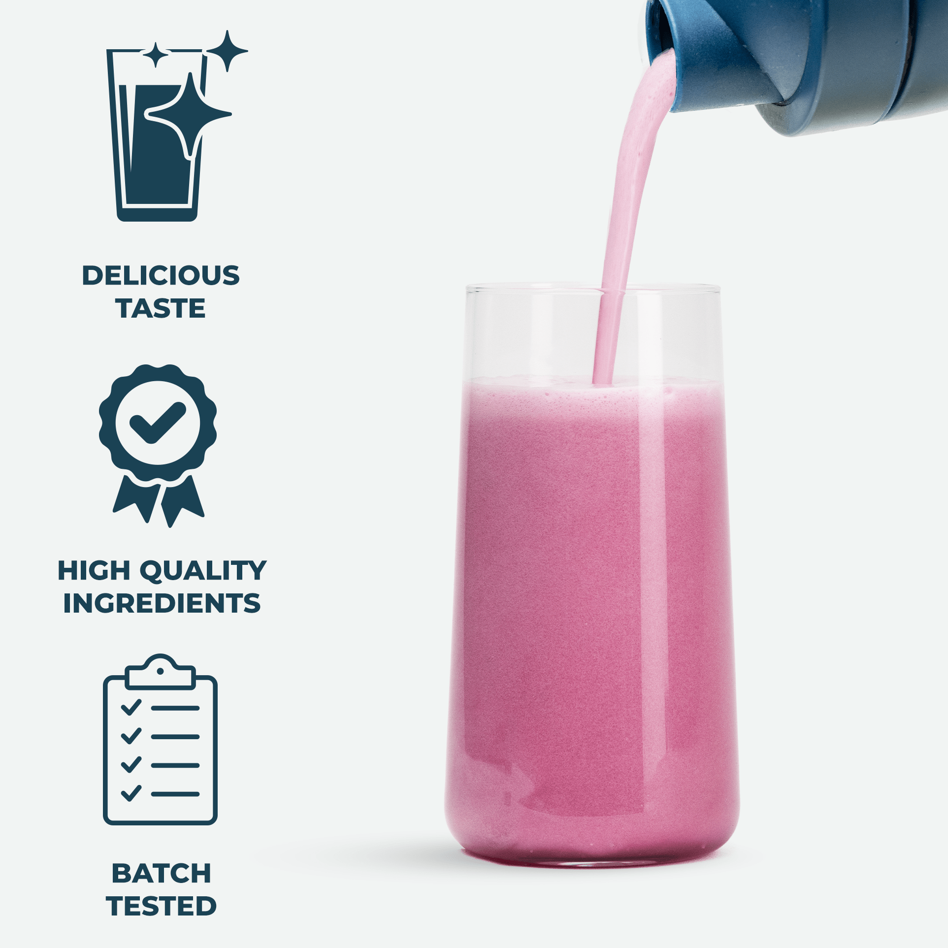 Recovery Powder 1.5kg Wild Berry Pouring SHot