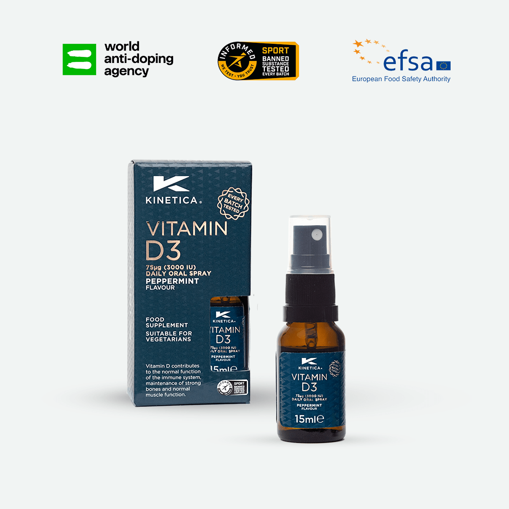 Vitamin D3 Oral Spray - Peppermint Flavour 15ml - Kinetica Sports