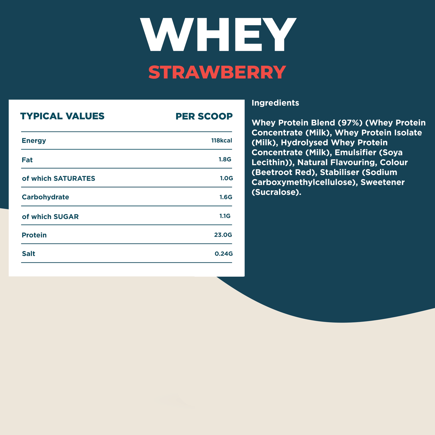 Whey Protein Strawberry 1kg