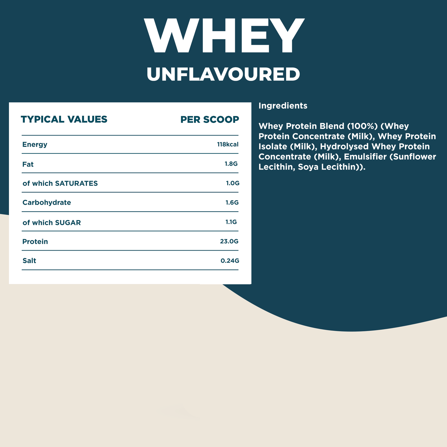 Whey Protein Unflavoured 300g