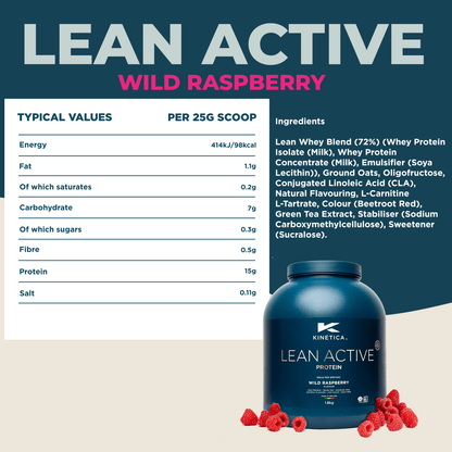 Lean Active Wild Raspberry 1.8kg - Kinetica Sports