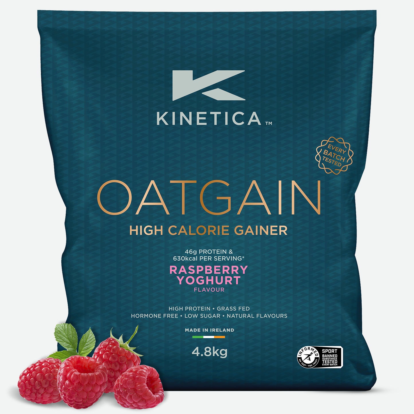 OatGain Raspberry Yoghurt 4.8kg - Kinetica Sports UK