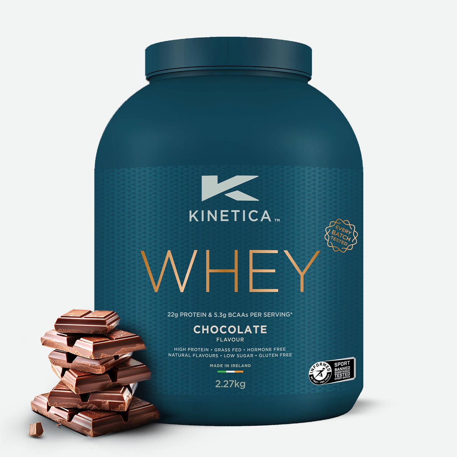 Whey Protein Chocolate 2.27kg - Kinetica Sports UK