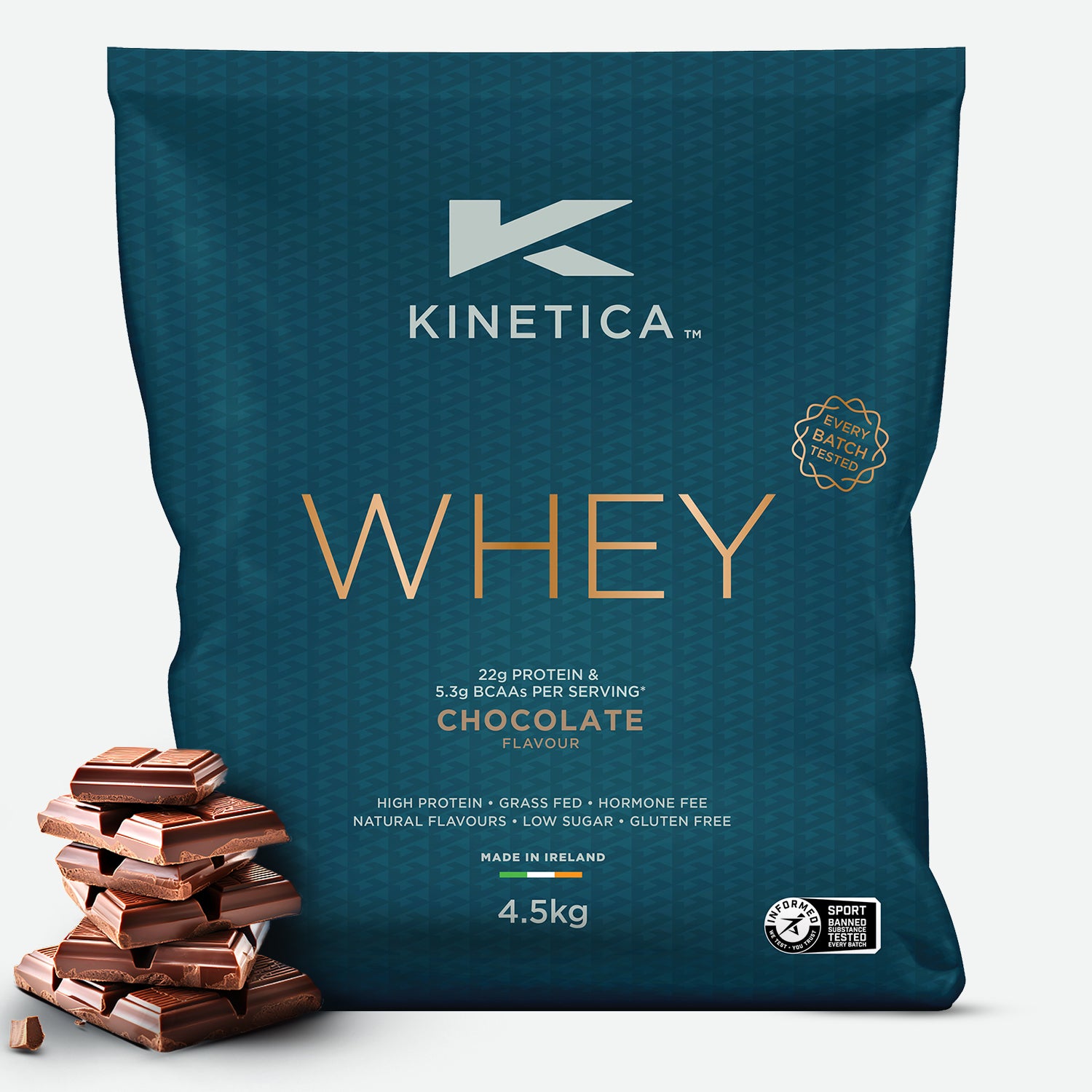 Whey Protein Chocolate 4.5kg - Kinetica Sports UK