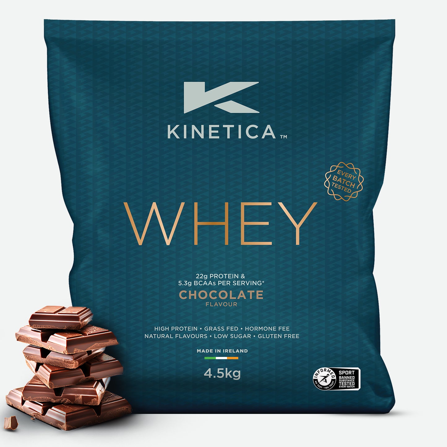 Whey Protein Chocolate 4.5kg - Kinetica Sports UK