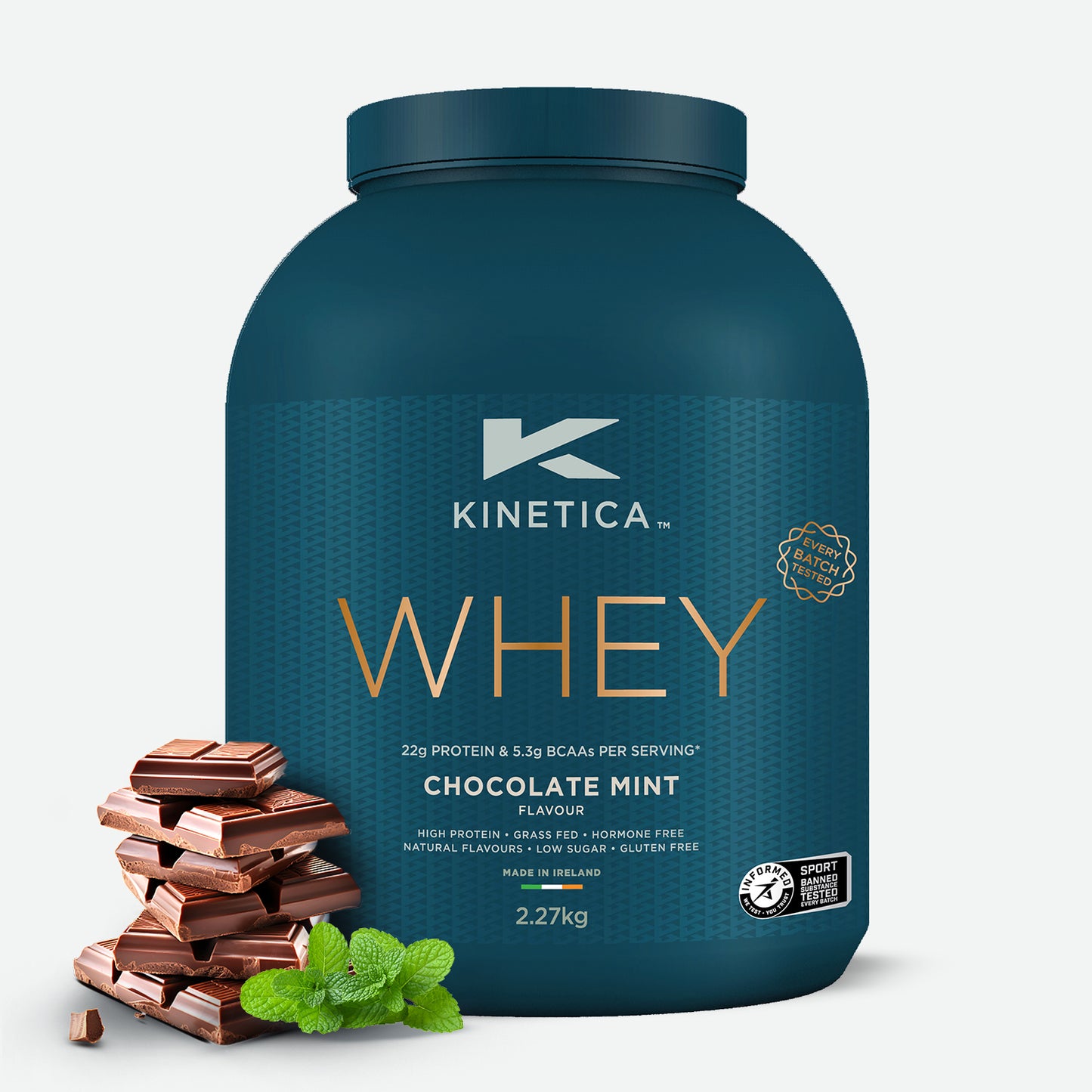 Whey Protein Chocolate Mint 2.27kg - Kinetica Sports UK