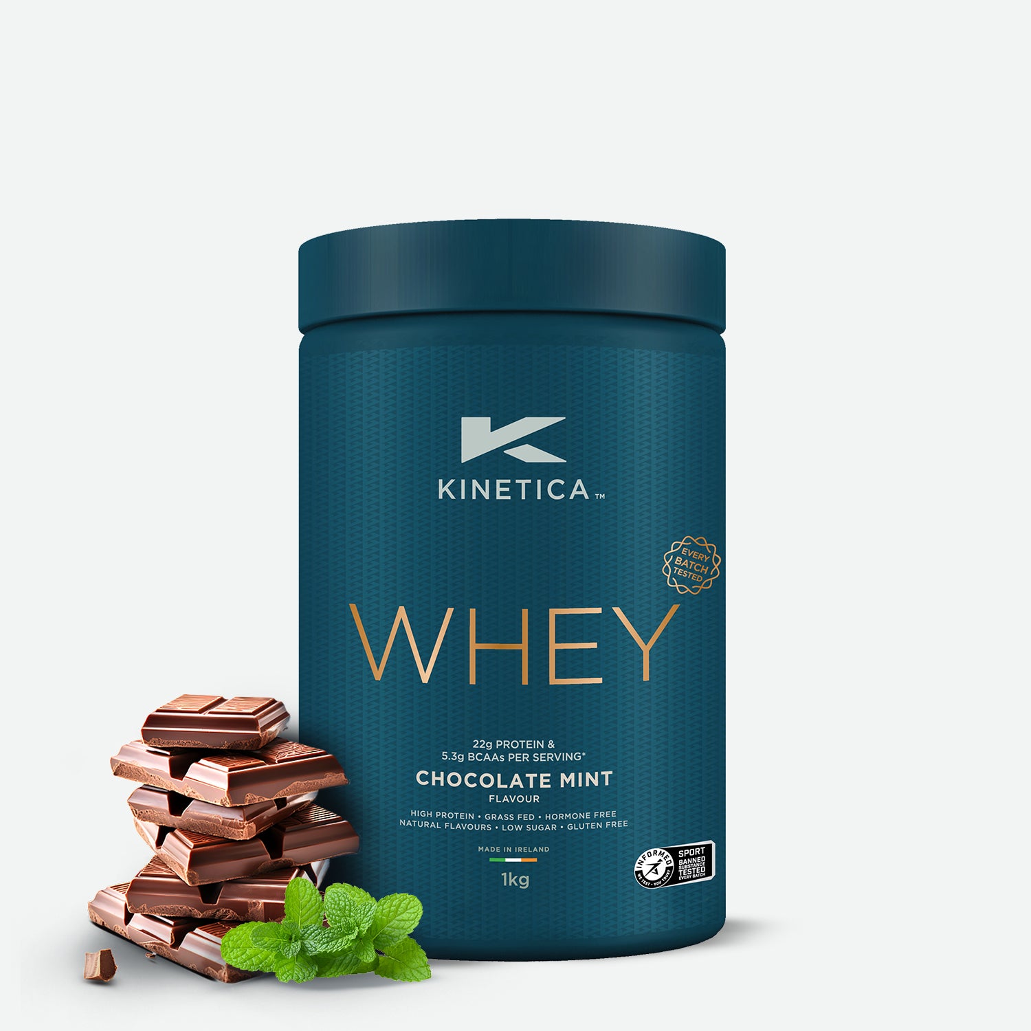 Whey Protein Chocolate Mint 1kg - Kinetica Sports UK