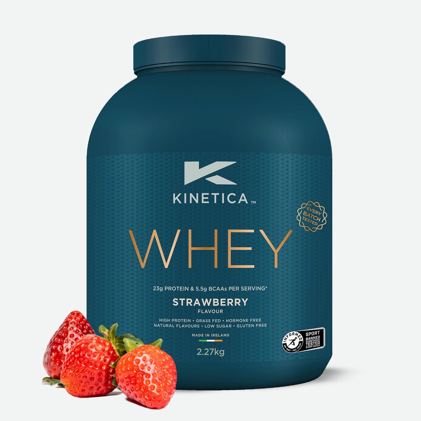 Whey Protein Strawberry 2.27kg - Kinetica Sports UK