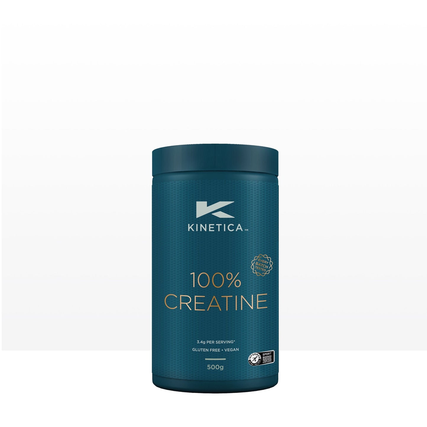 100% Creatine Monohydrate Powder - Unflavoured 500g - Kinetica Sports