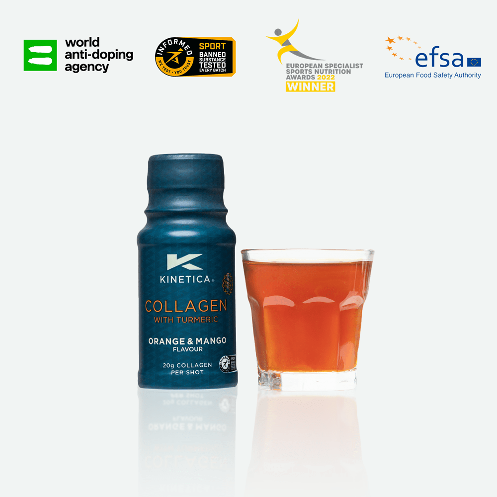 Collagen Shot with Turmeric - Orange & Mango 12-pack - Kinetica Sports