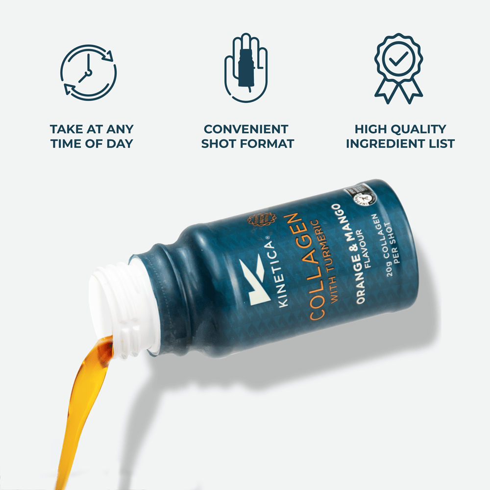Collagen Shot with Turmeric - Orange & Mango 12-pack - Kinetica Sports